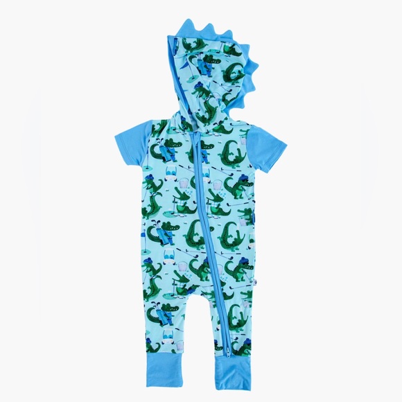 🐊Birdie bean hooded romper🐊 - Picture 3 of 13